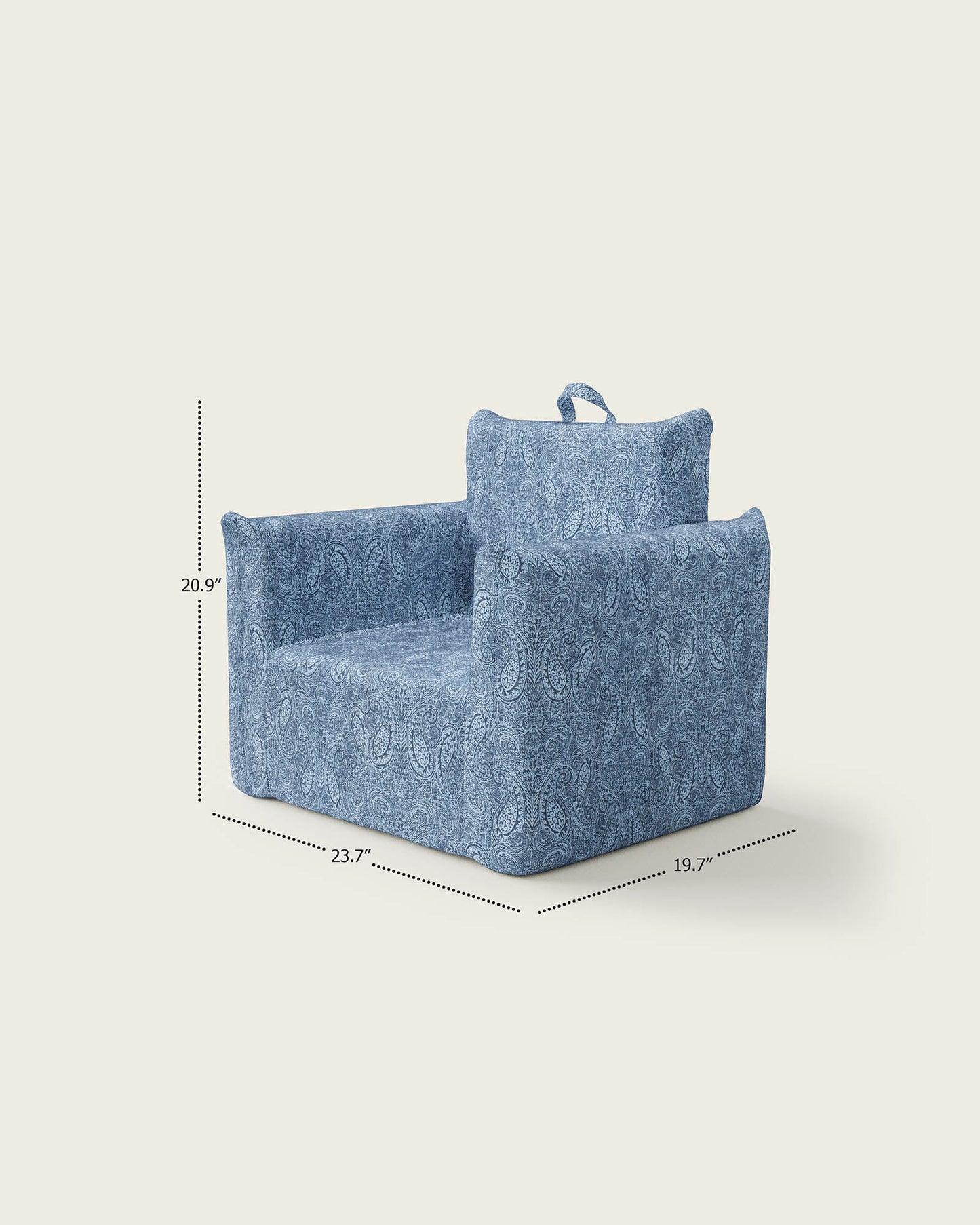Le fauteuil Hug Mini en jacquard