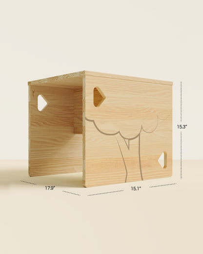 Ensemble table et chaise Montessori Ourson