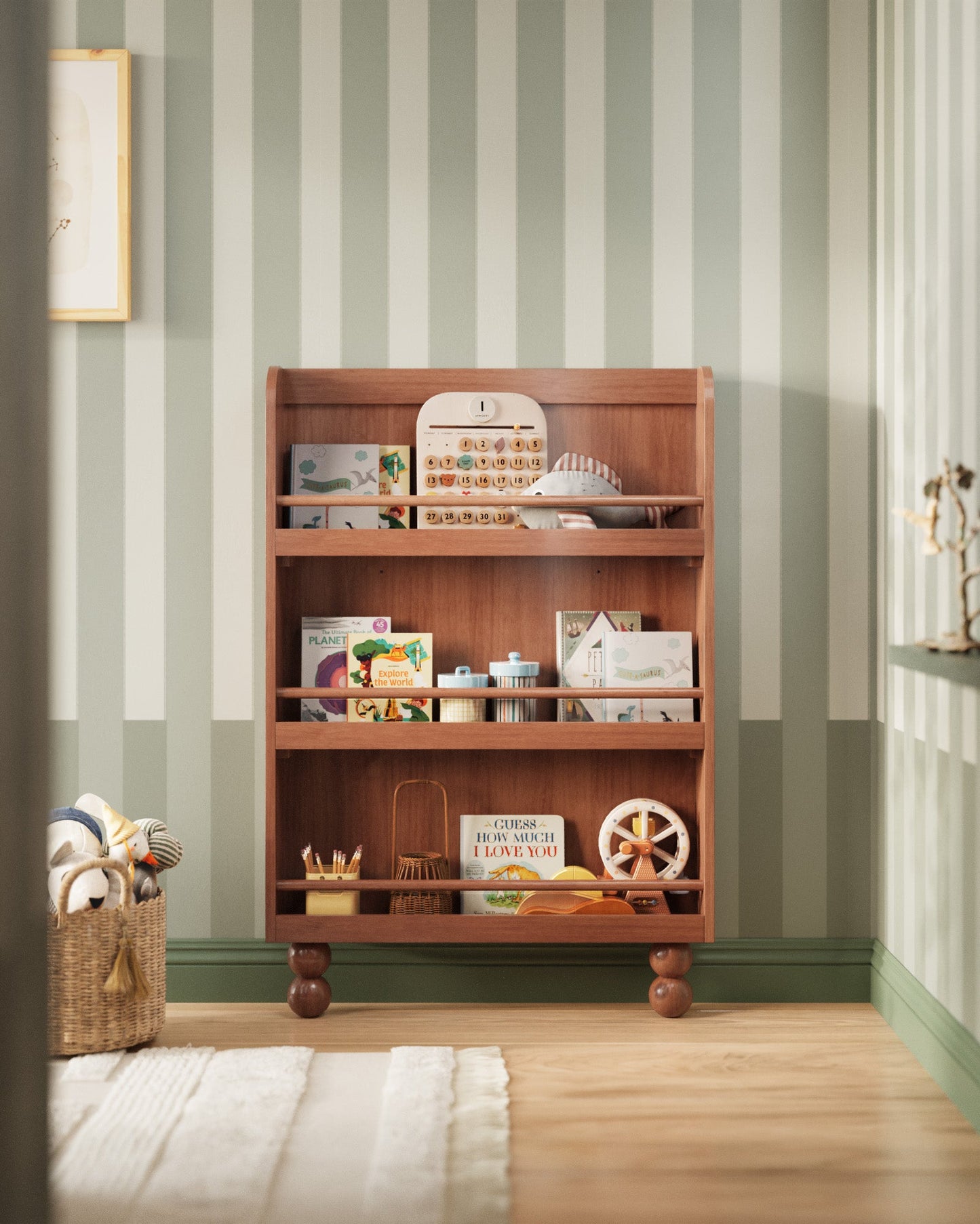 Bibliothèque murale en ronces