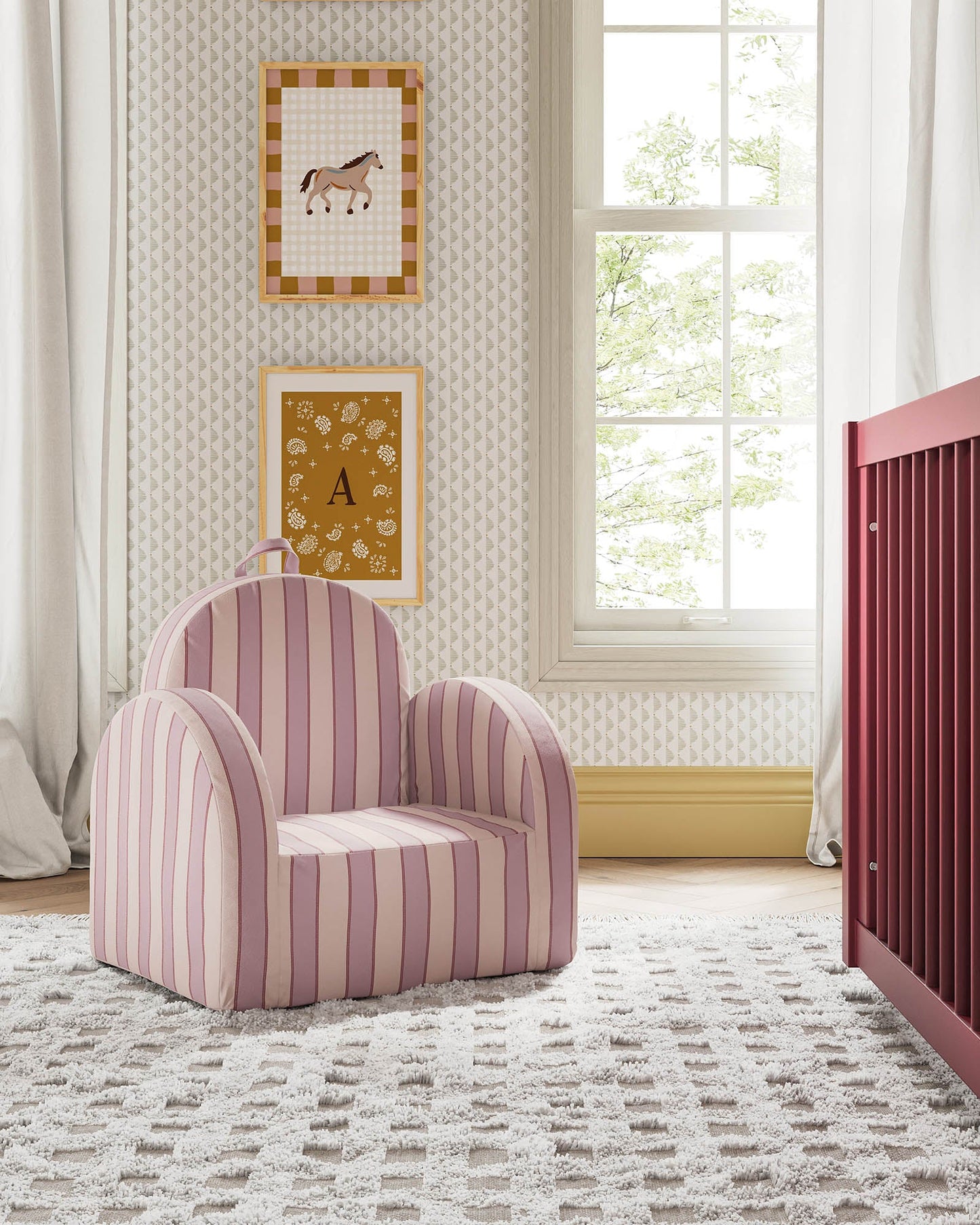 La mini-chaise Hop en sergé