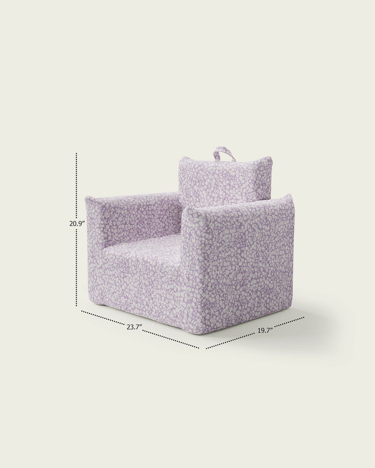 Le fauteuil Hug Mini en jacquard