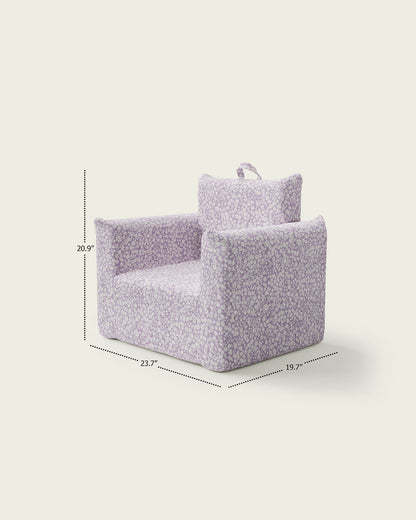Le fauteuil Hug Mini en jacquard