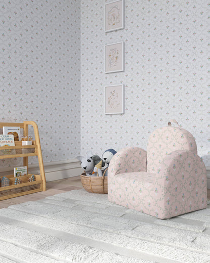 La mini-chaise Hop en treillis rose