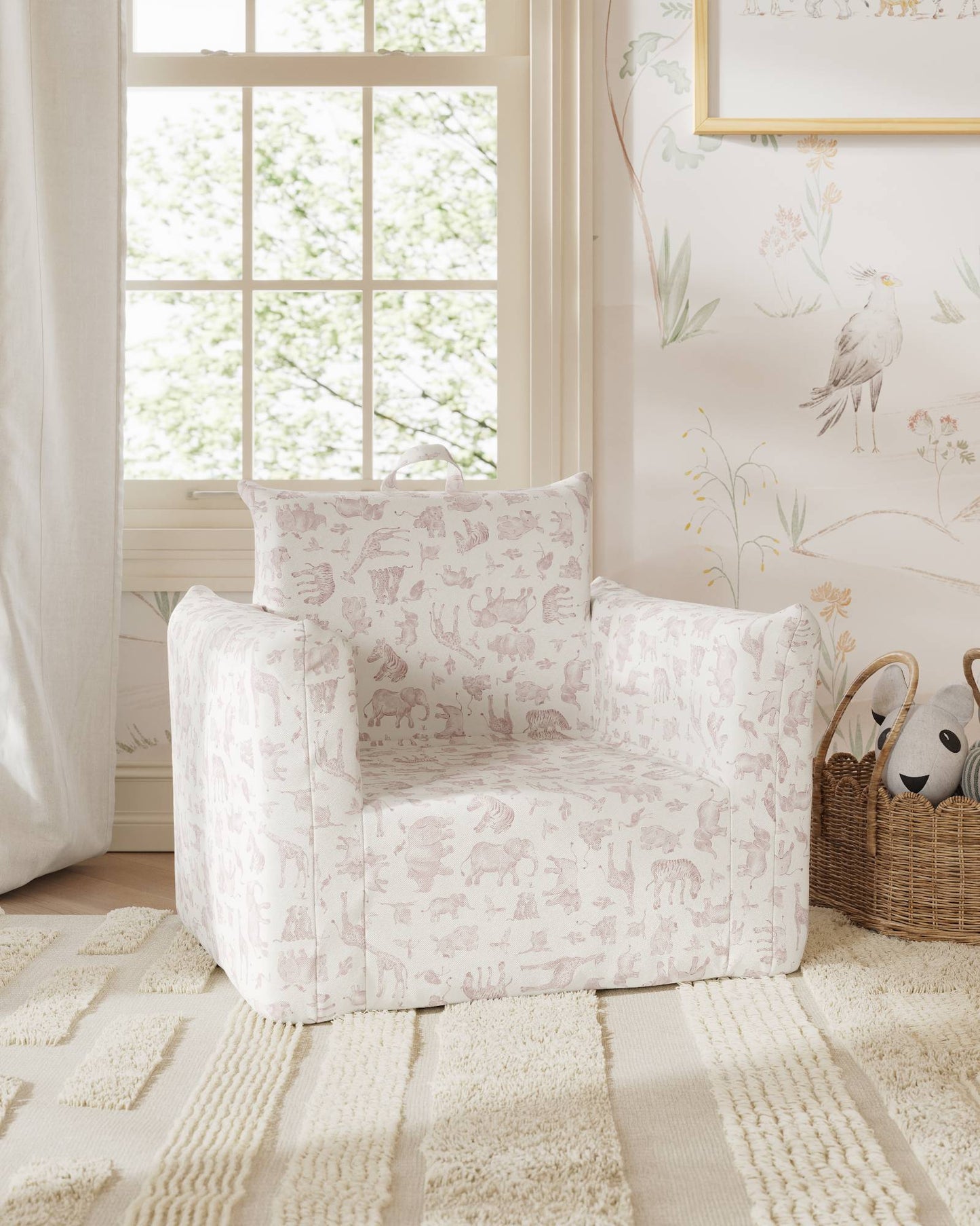 Le fauteuil Hug Mini en sergé