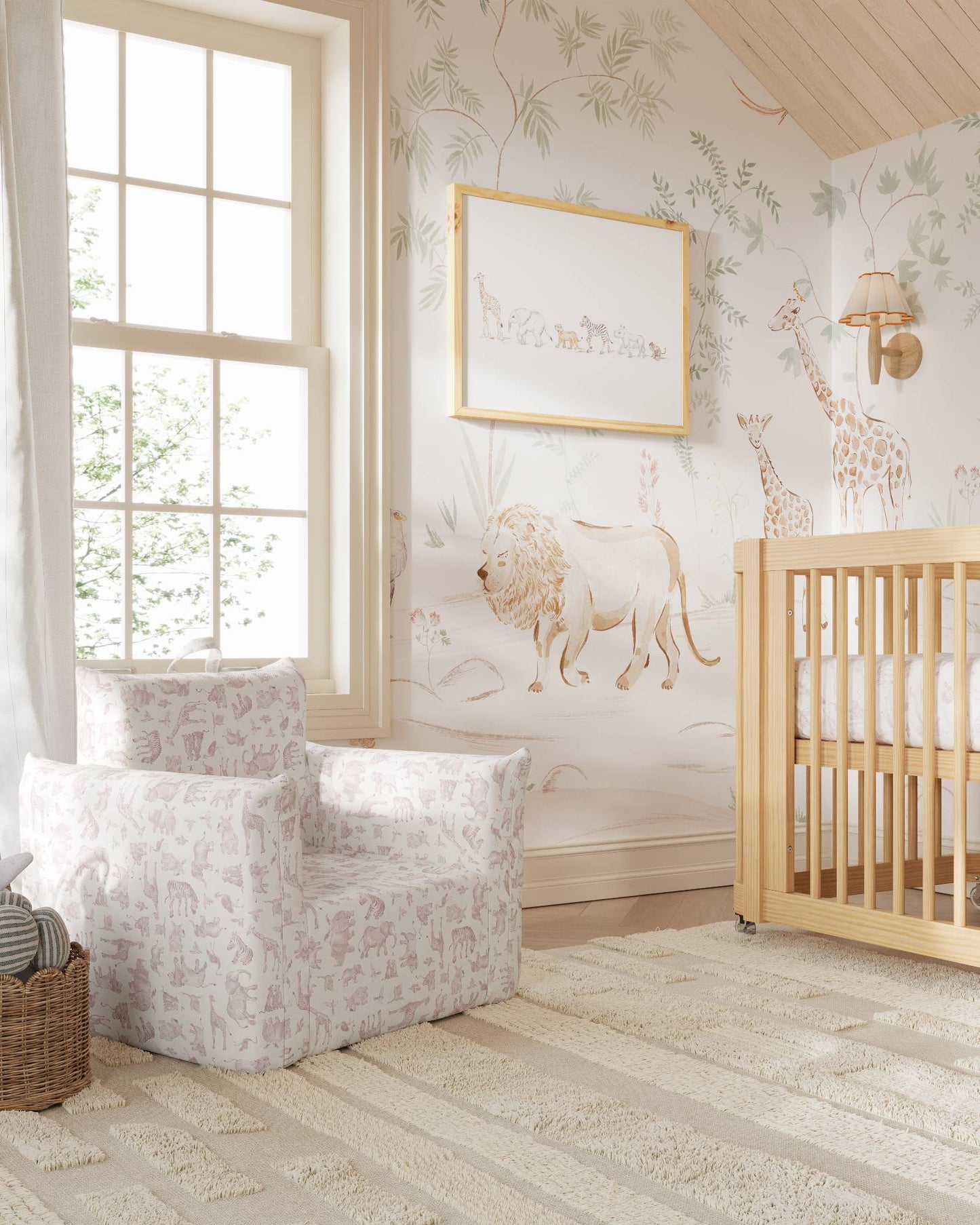 Le fauteuil Hug Mini en sergé