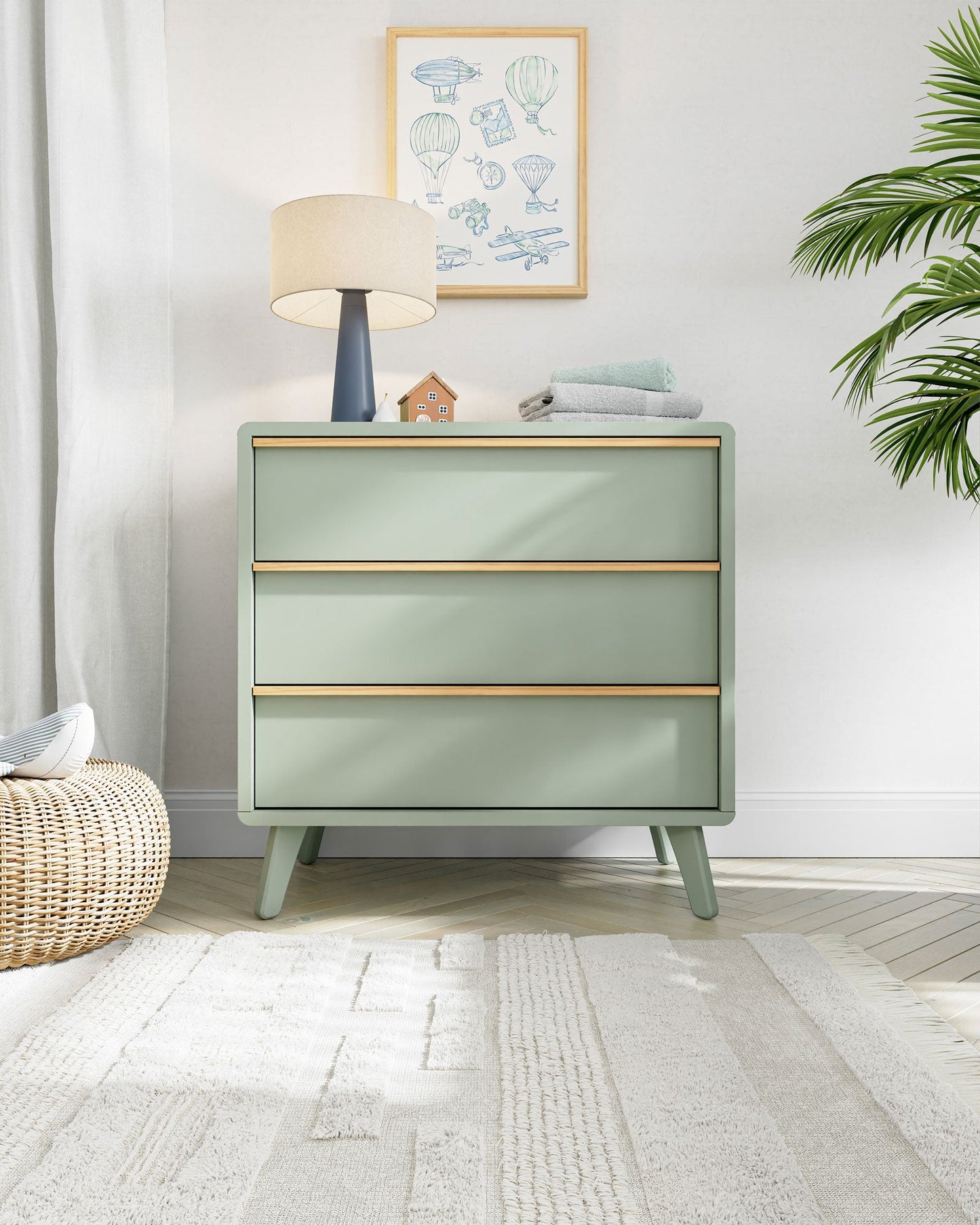 La commode Willow assemblée