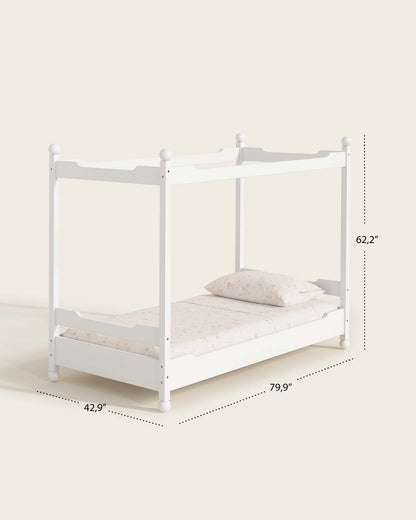 Lit enfant à baldaquin château