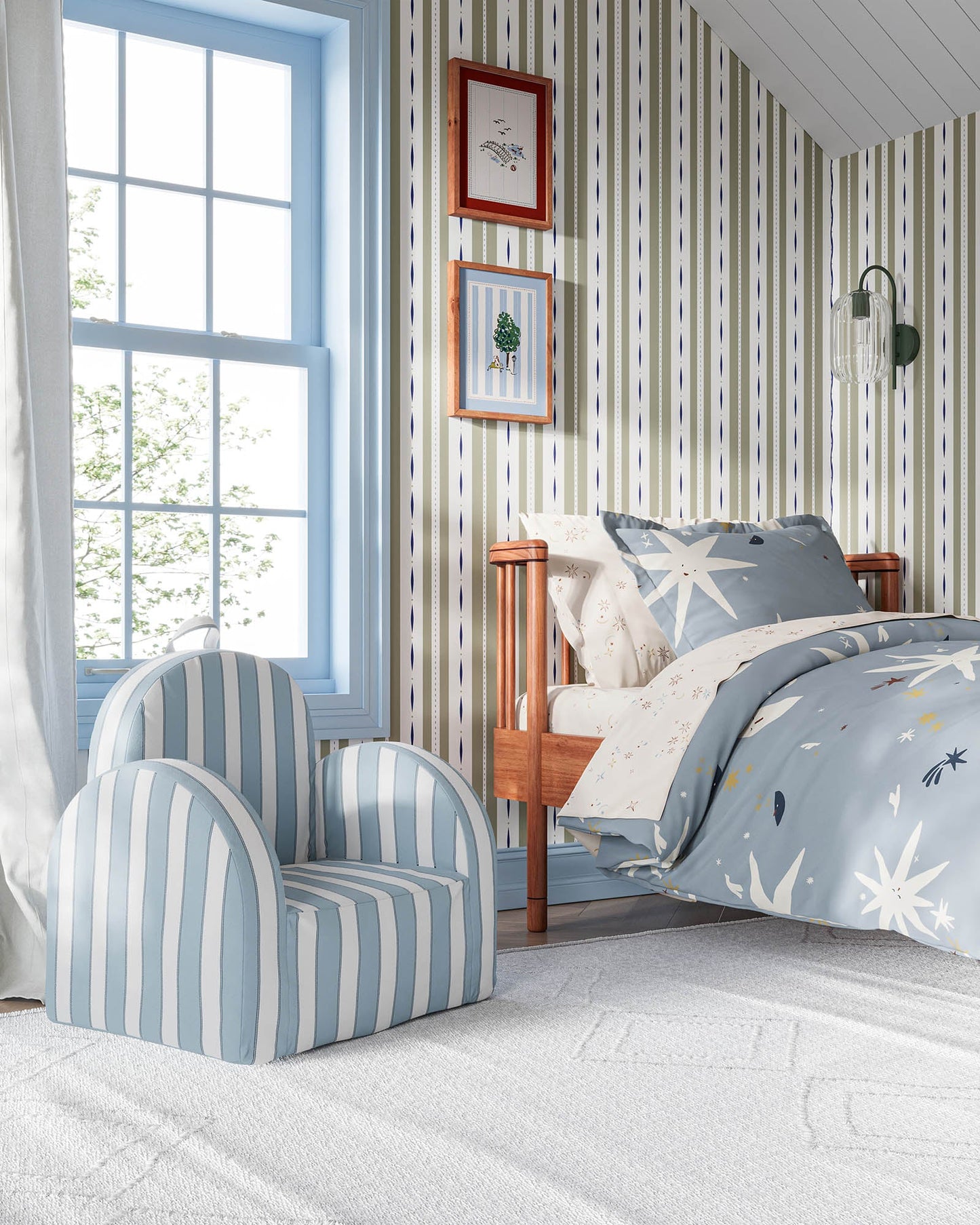 La mini-chaise Hop en sergé