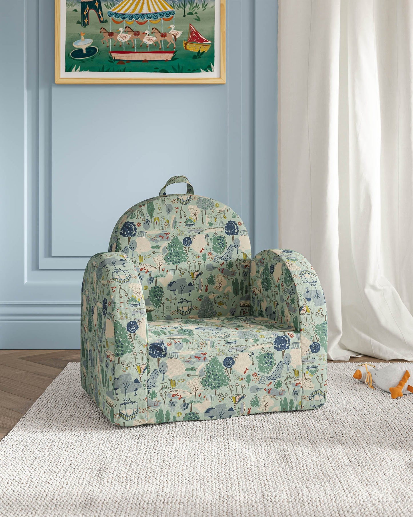 La mini-chaise Hop en sergé