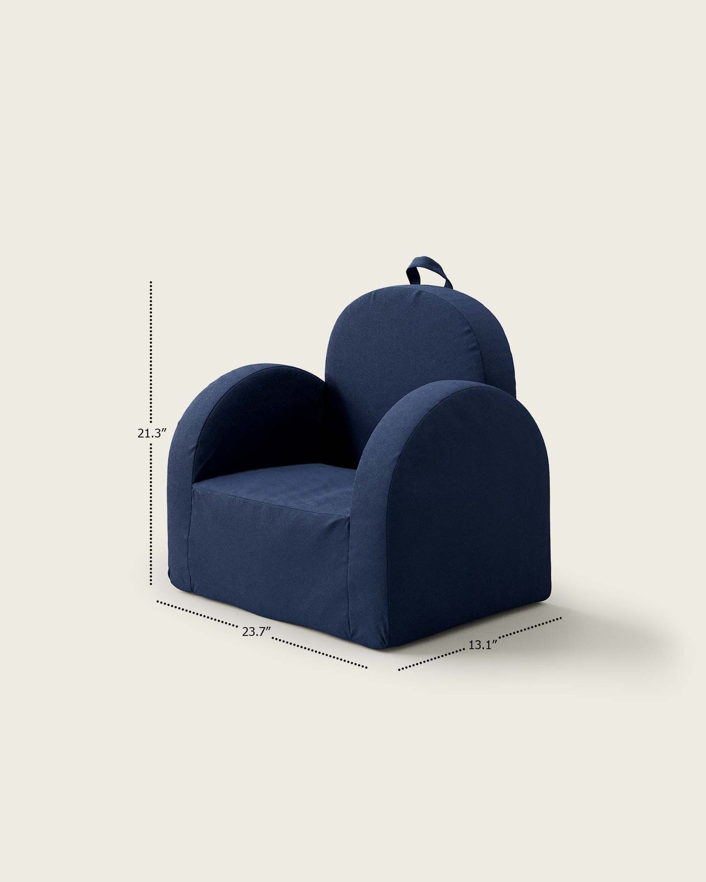 La mini-chaise Hop en sergé