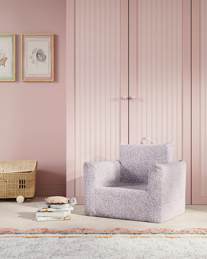 Le fauteuil Hug Mini en jacquard