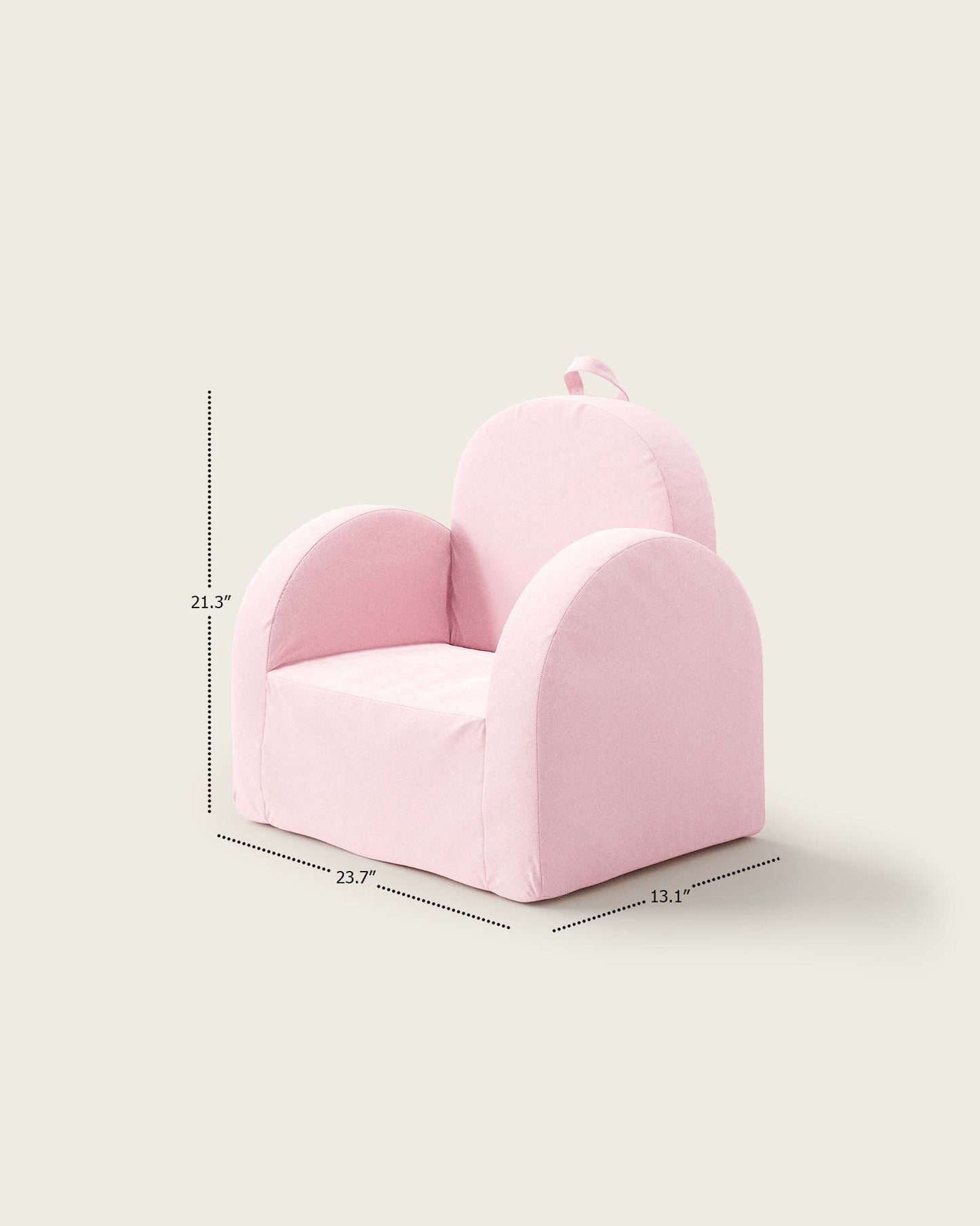 La mini-chaise Hop en sergé