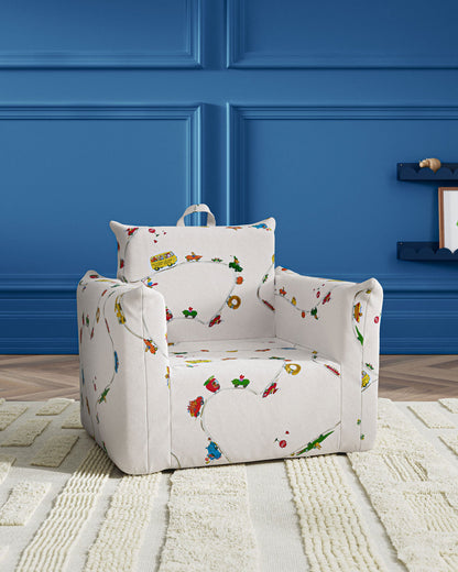 Le fauteuil Hug Mini en sergé