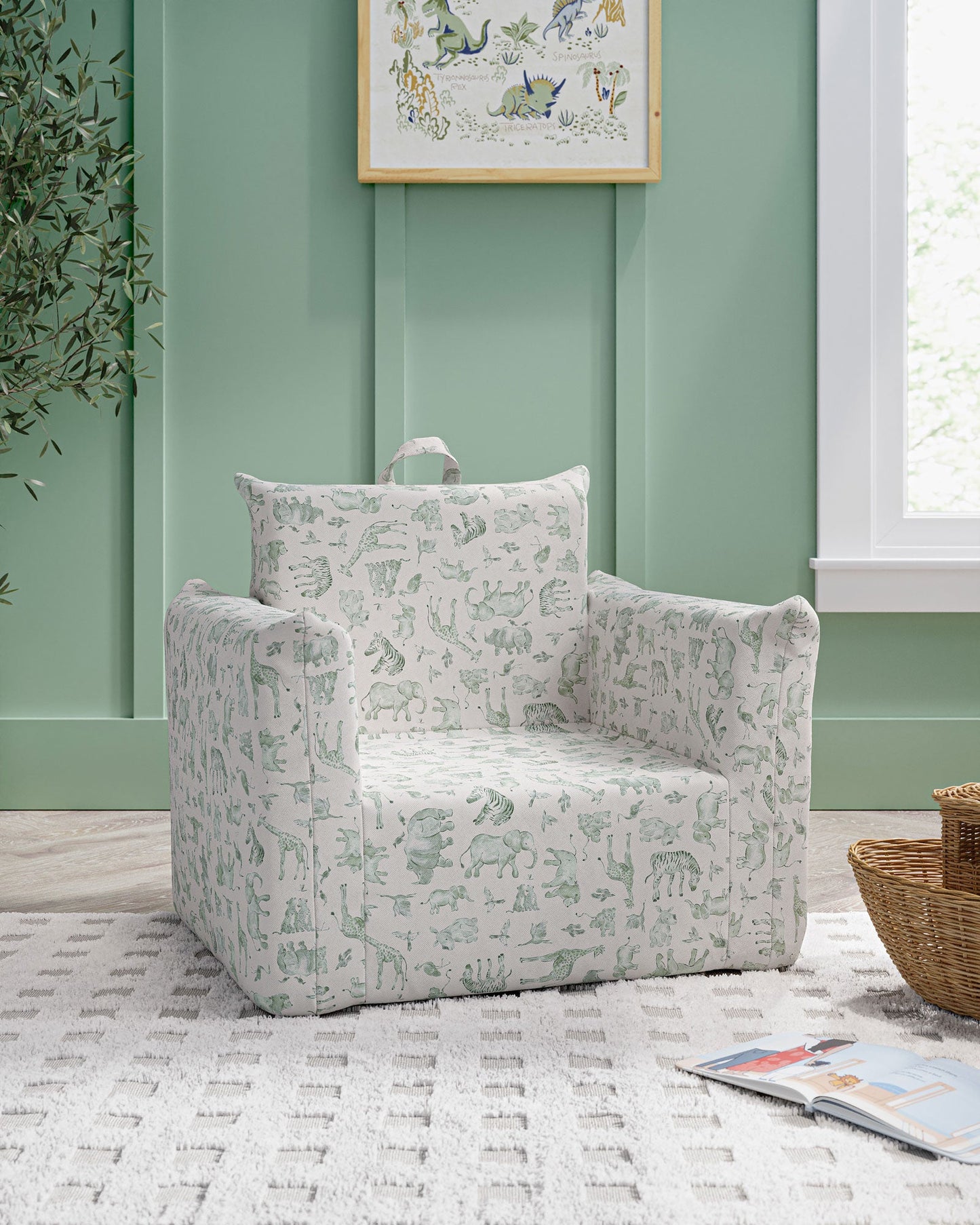 Le fauteuil Hug Mini en sergé