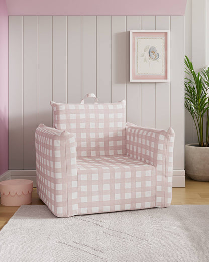 Le fauteuil Hug Mini en sergé