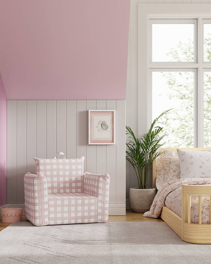 Le fauteuil Hug Mini en sergé