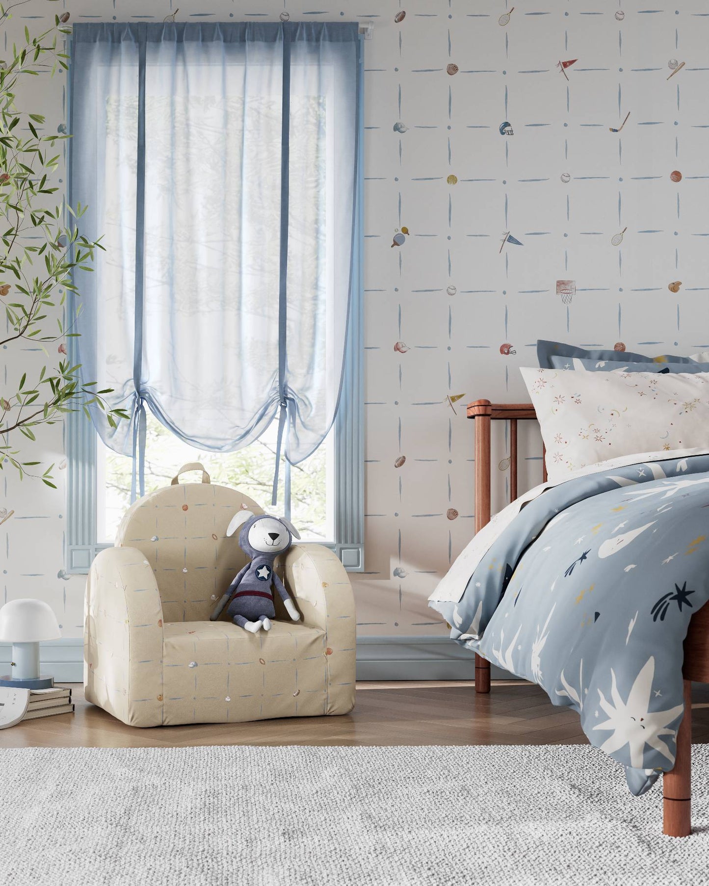 La mini-chaise Hop en sergé