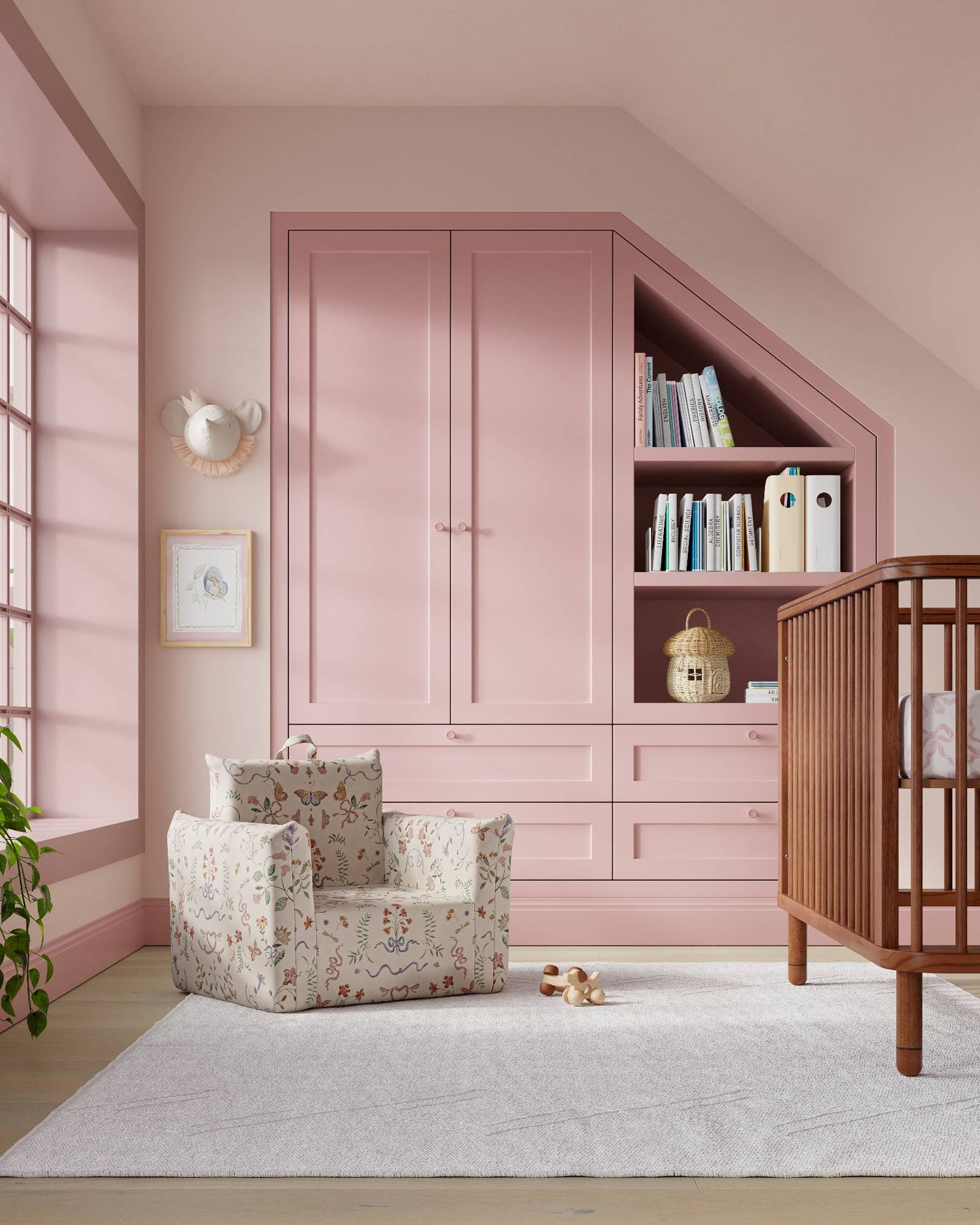 Le fauteuil Hug Mini en sergé