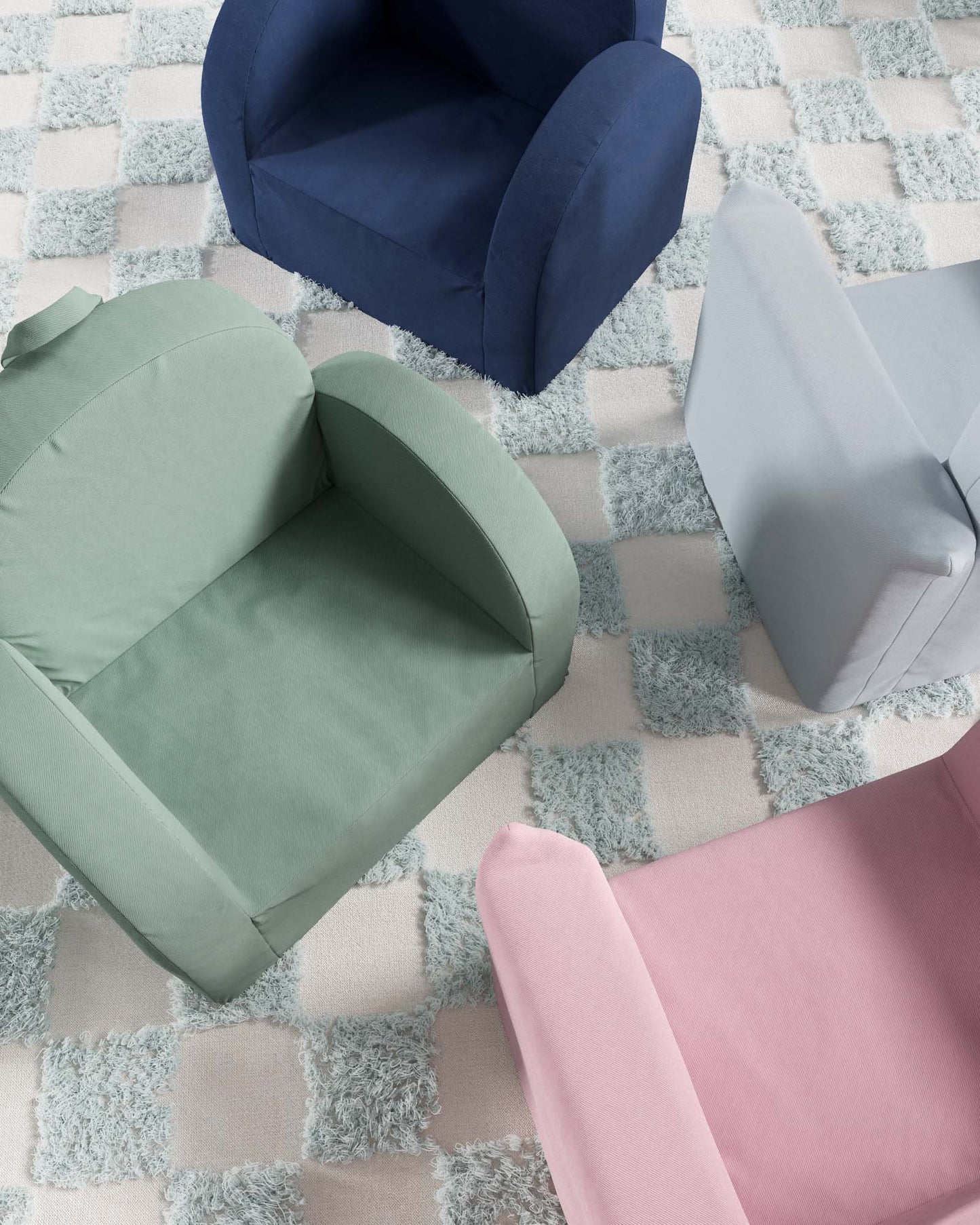 La mini-chaise Hop en sergé