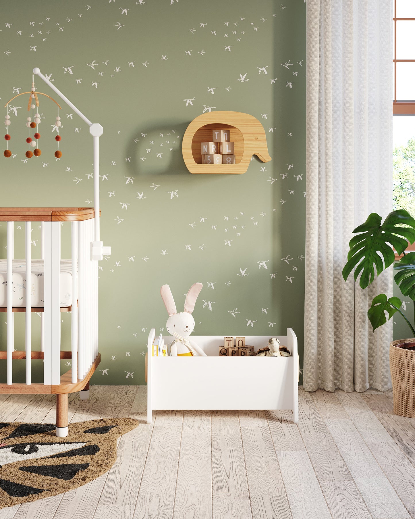 Étagère flottante éléphant