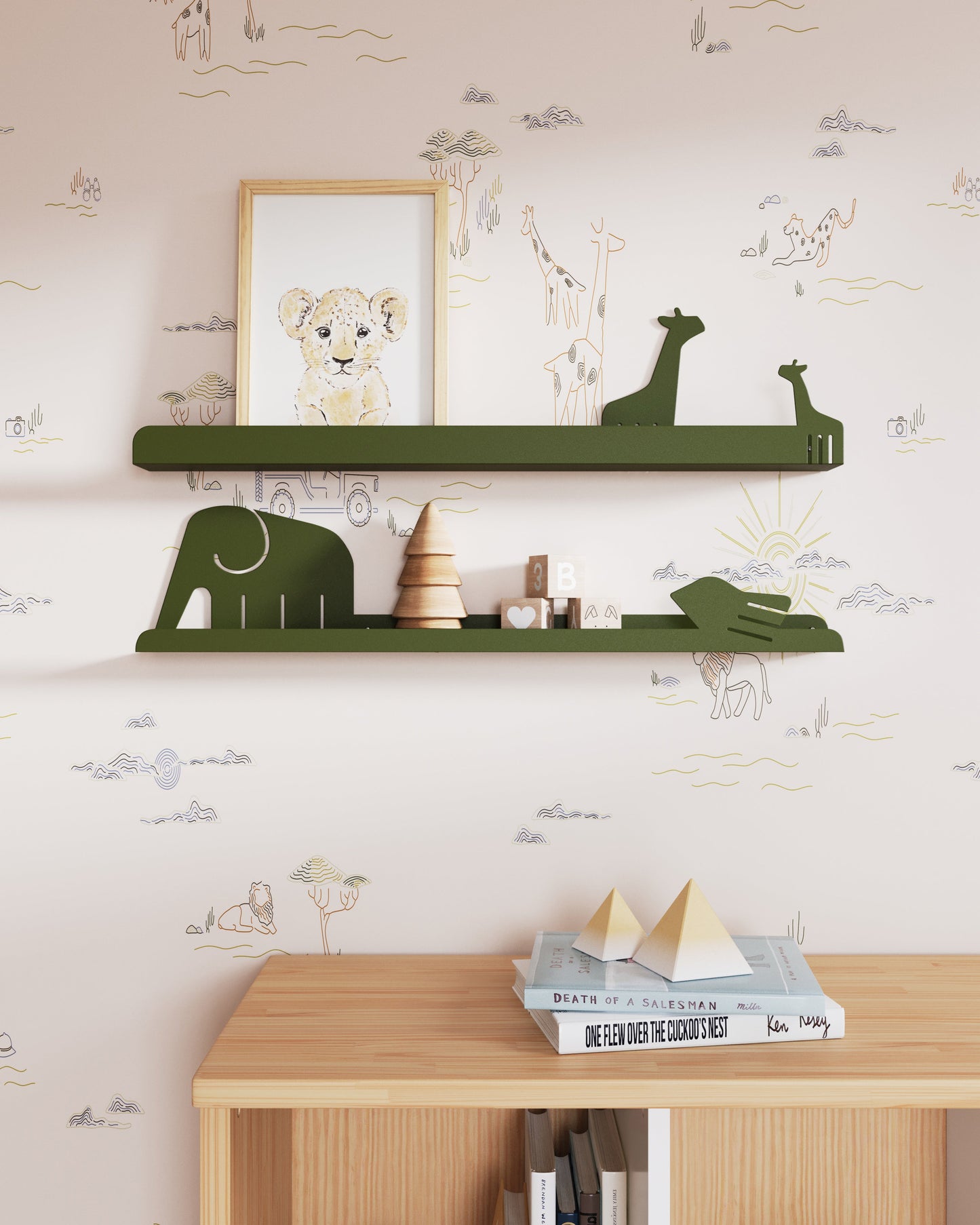 Ensemble d'étagères flottantes Safari