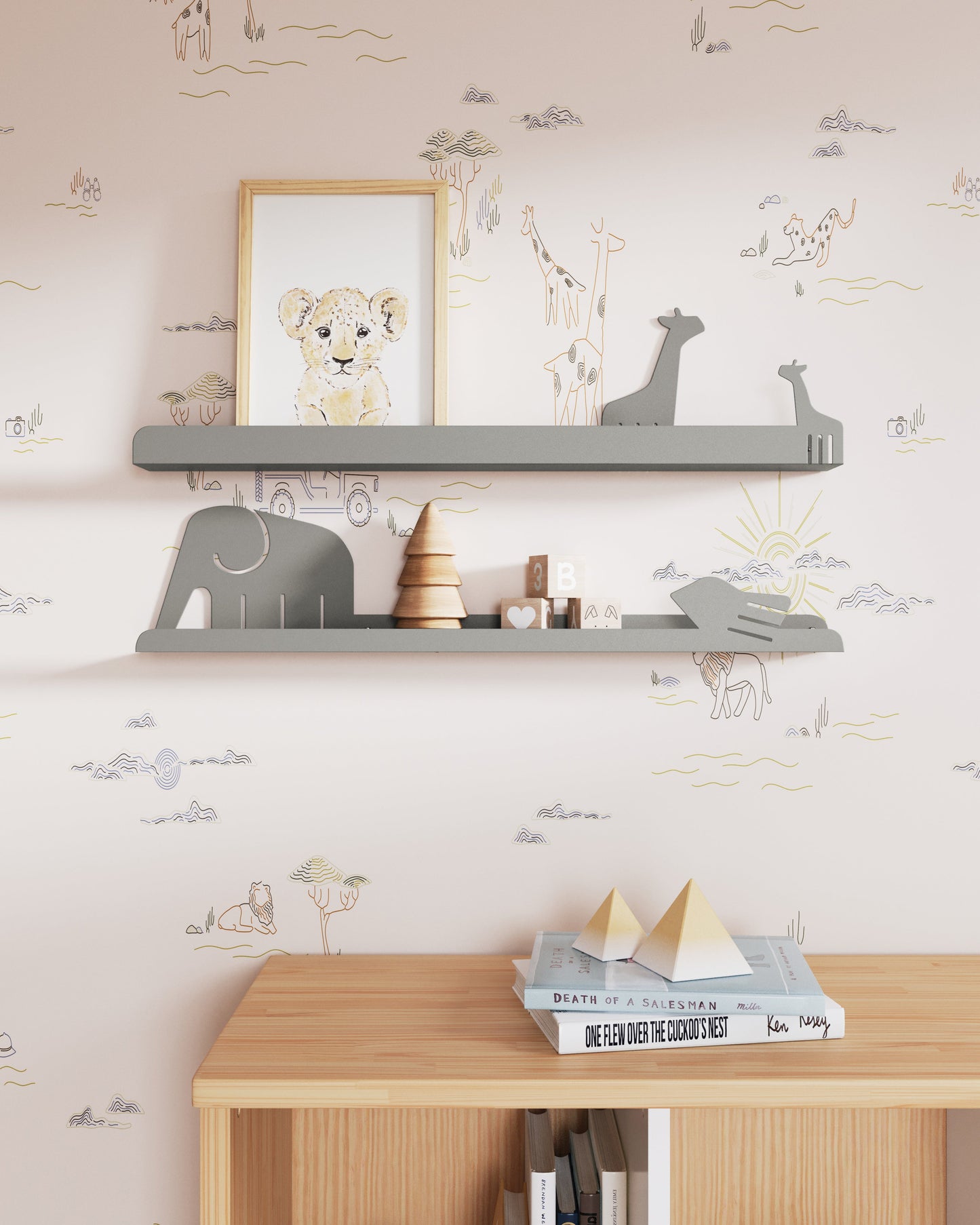 Ensemble d'étagères flottantes Safari