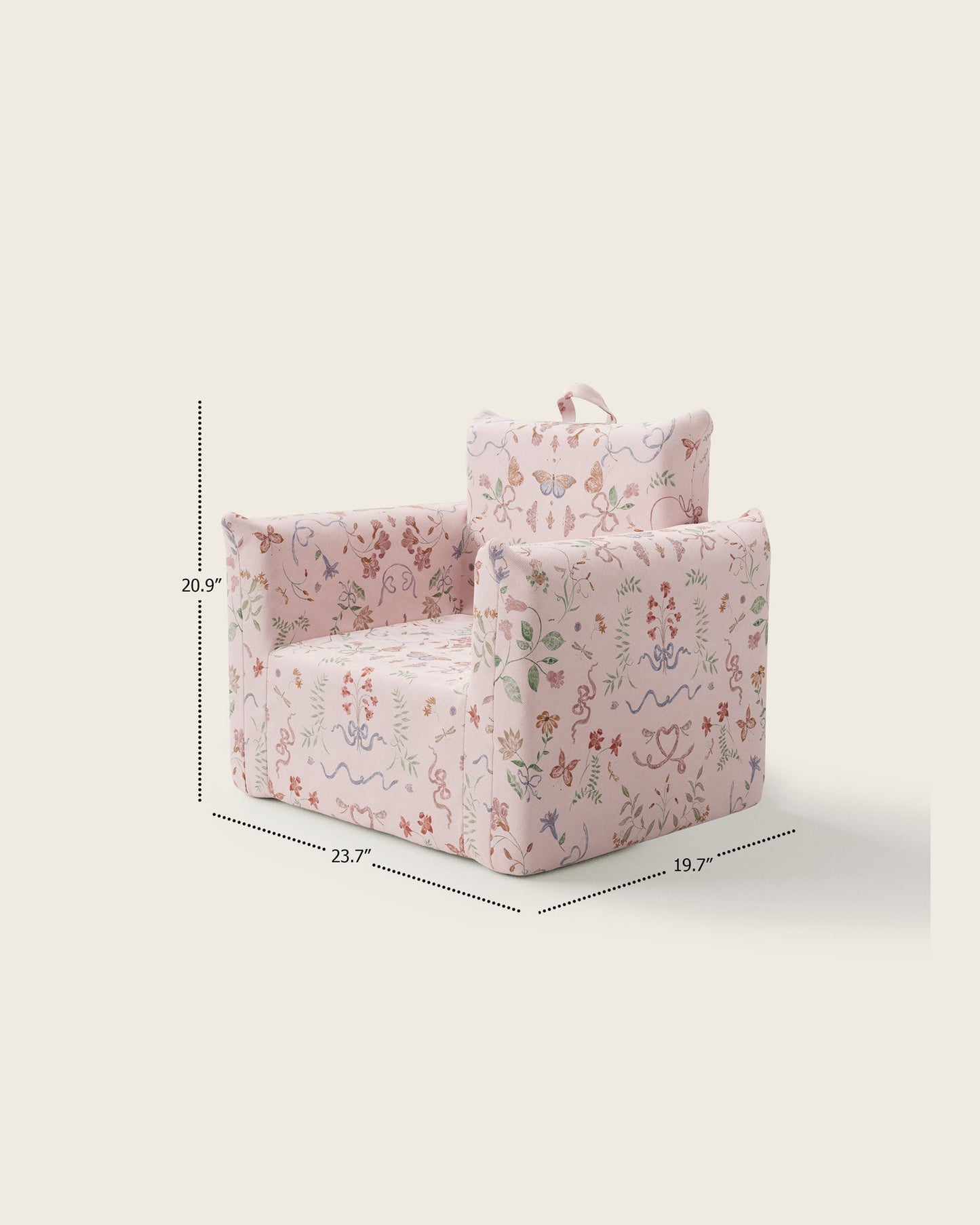 Le fauteuil Hug Mini en sergé