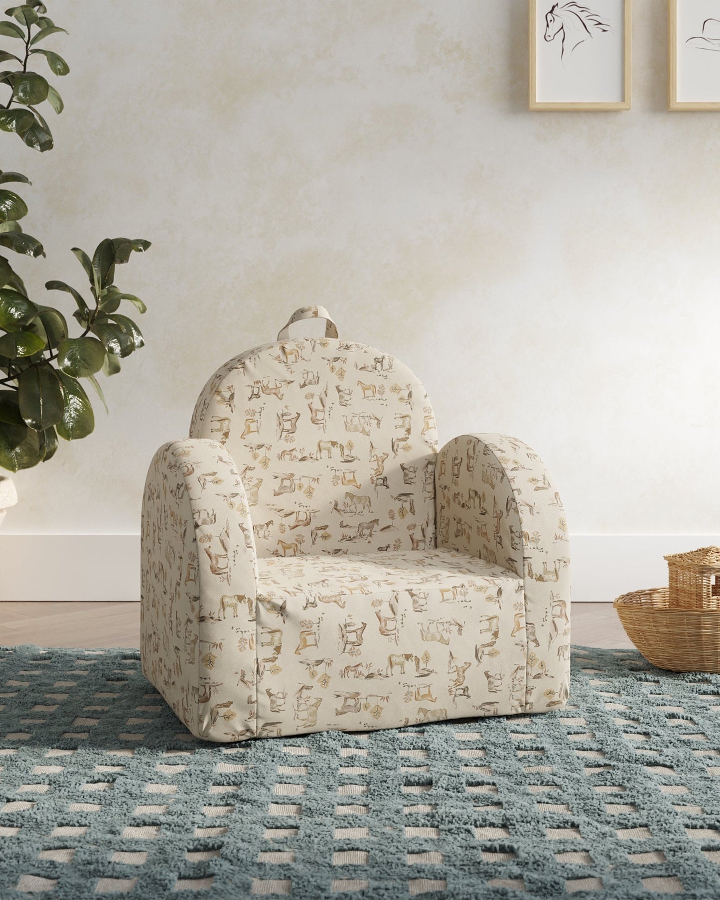 La mini-chaise Hop en sergé