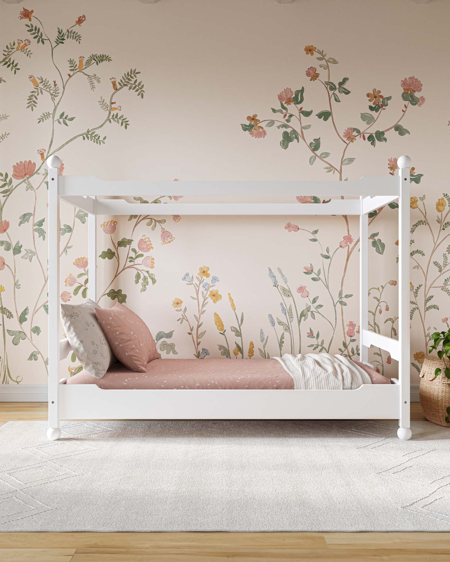 Lit enfant à baldaquin château