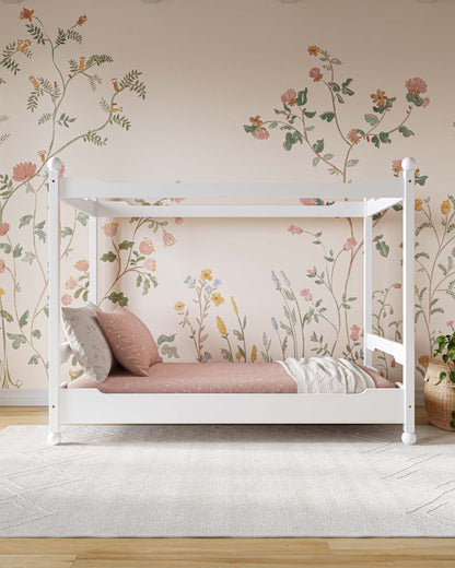 Lit enfant à baldaquin château