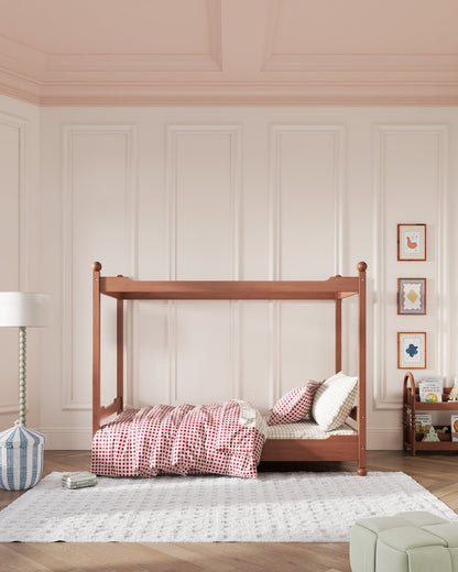 Lit enfant à baldaquin château