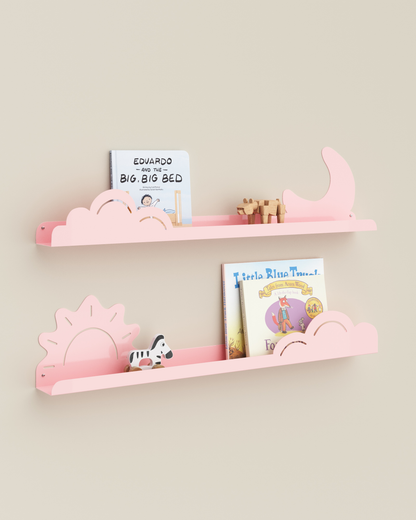 Ensemble d'étagères flottantes Jour et Nuit