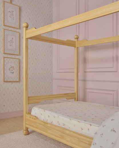 Lit enfant à baldaquin château