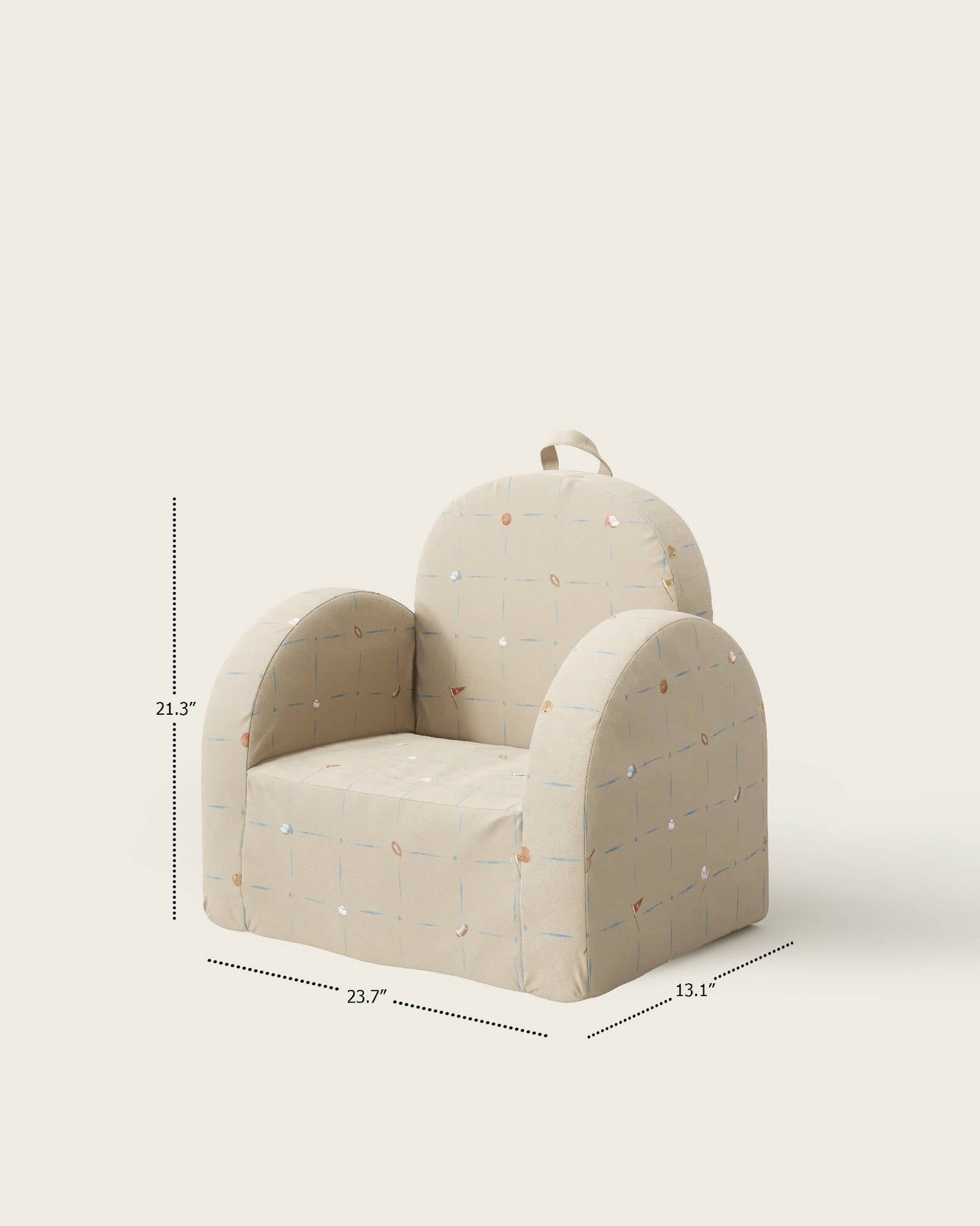 La mini-chaise Hop en sergé