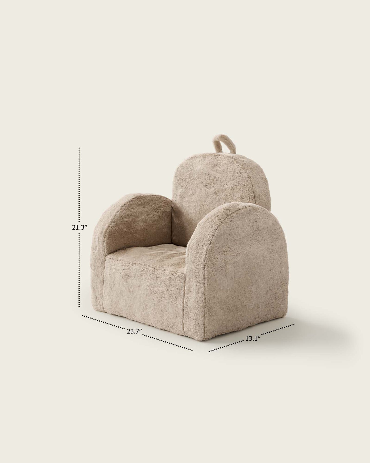 La mini-chaise Hop en fausse fourrure