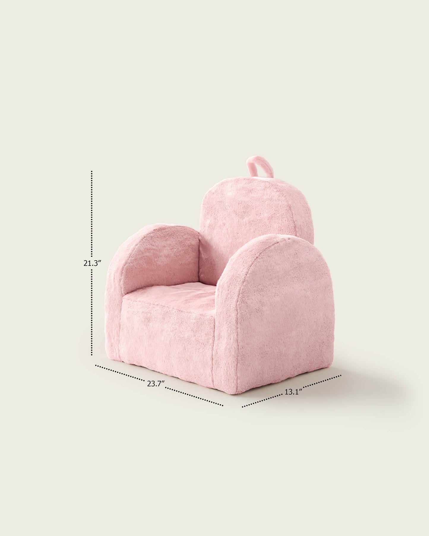 La mini-chaise Hop en fausse fourrure