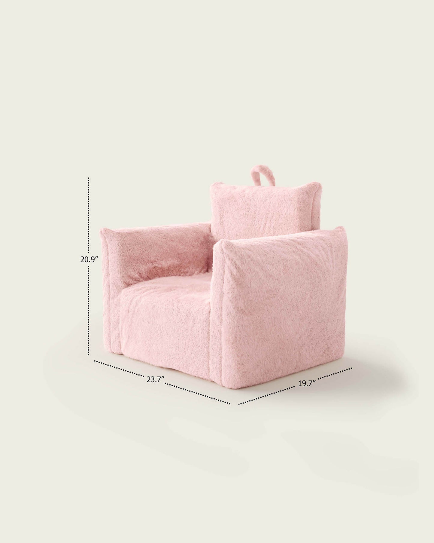 Le fauteuil Hug Mini en fausse fourrure