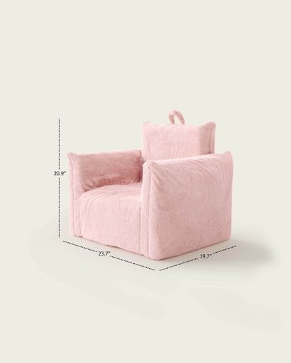 Le fauteuil Hug Mini en fausse fourrure