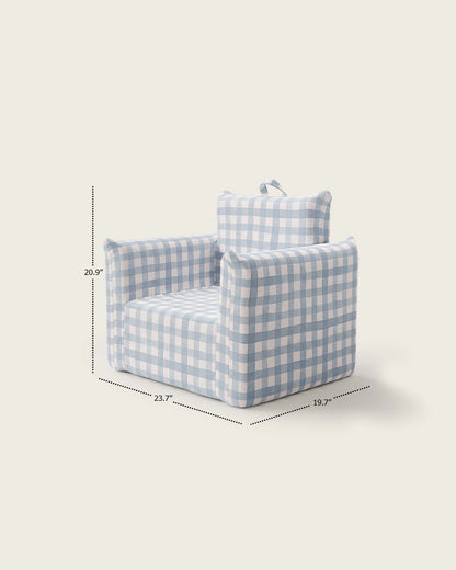 Le fauteuil Hug Mini en sergé