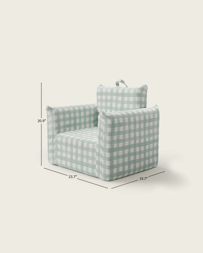 Le fauteuil Hug Mini en sergé