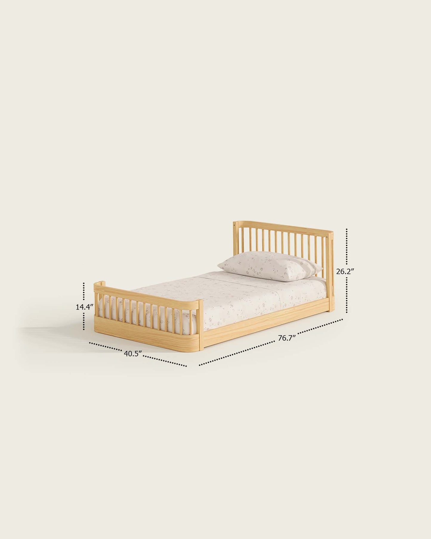 Lit enfant The Wave | Lit Montessori convertible en lit simple