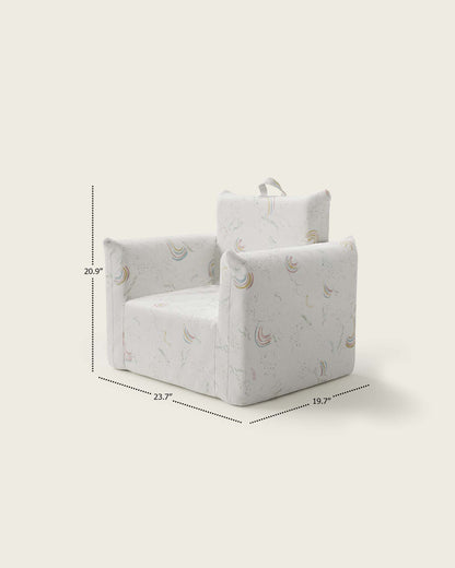 Le fauteuil Hug Mini en sergé