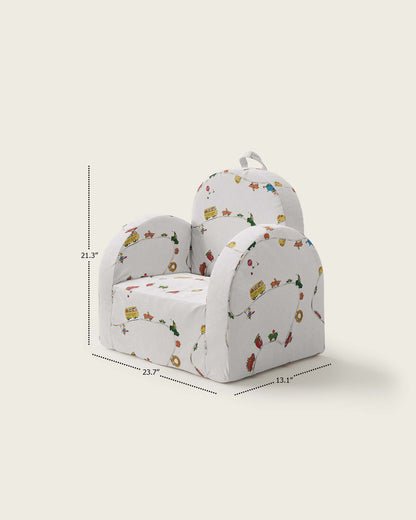 La mini-chaise Hop en sergé