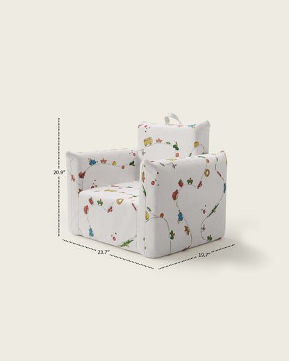 Le fauteuil Hug Mini en sergé