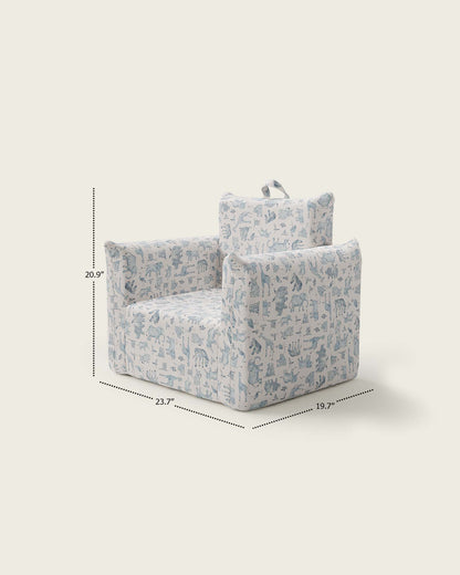 Le fauteuil Hug Mini en sergé