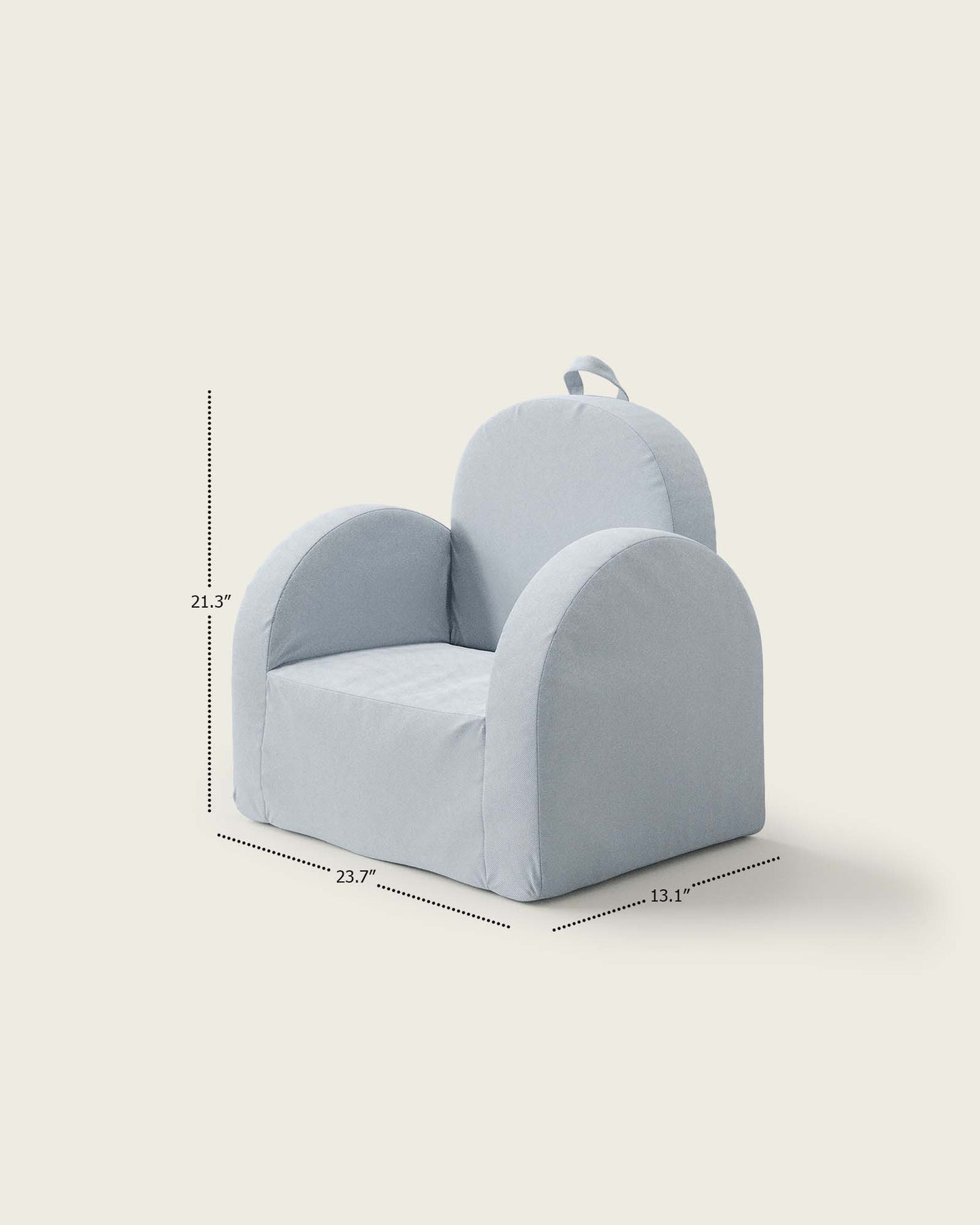 La mini-chaise Hop en sergé