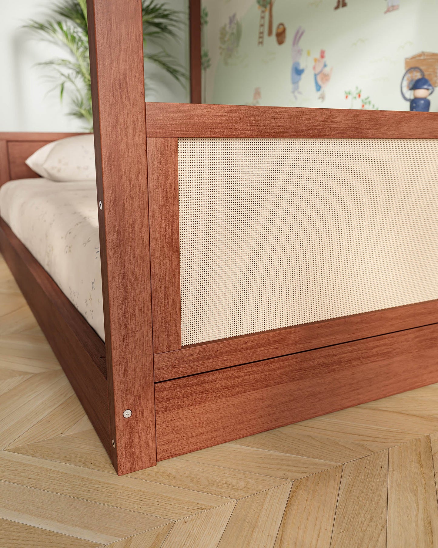 Lit enfant Our House | Lit Montessori convertible au sol en lit simple