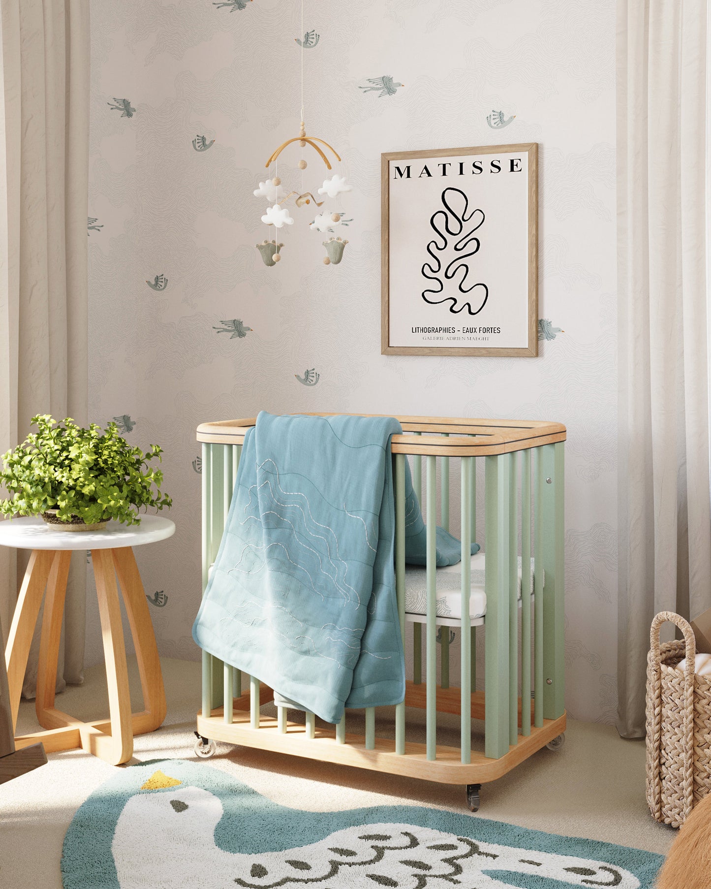 Le berceau nuage de bonbons