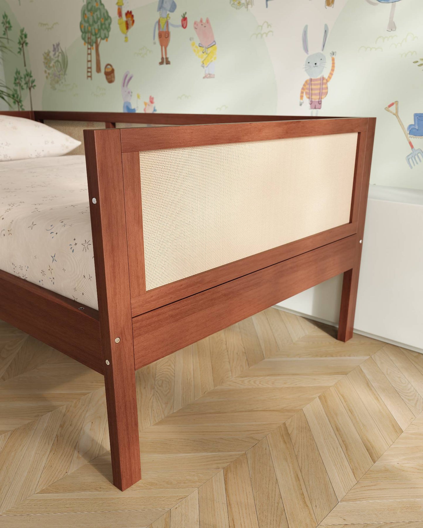 Lit enfant Our House | Lit Montessori convertible au sol en lit simple