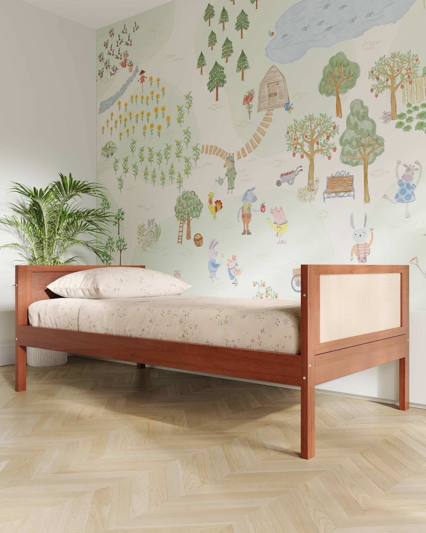 Lit enfant Our House | Lit Montessori convertible au sol en lit simple